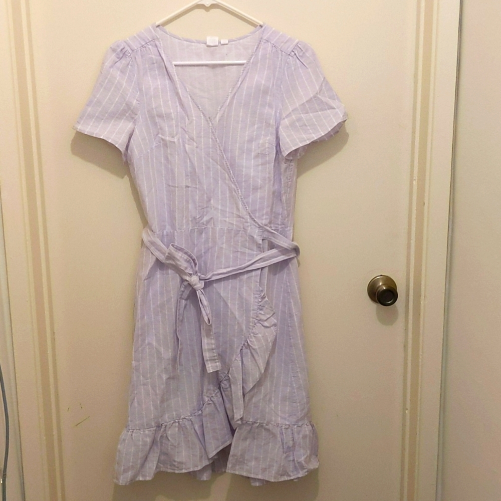 Wrap fit and flare dress